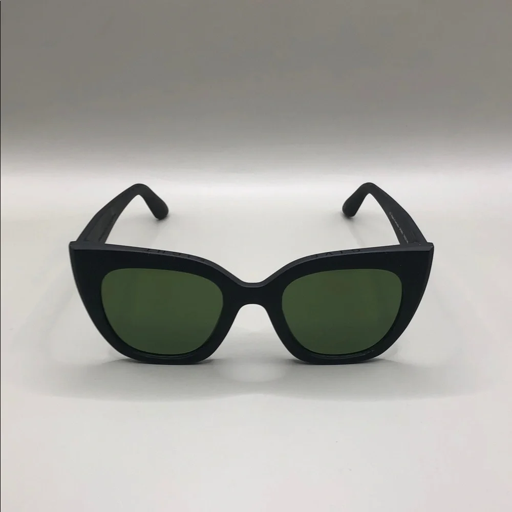 Tom's Traveler Collection Sunglasses Sydney Matte Black Olive Lenses